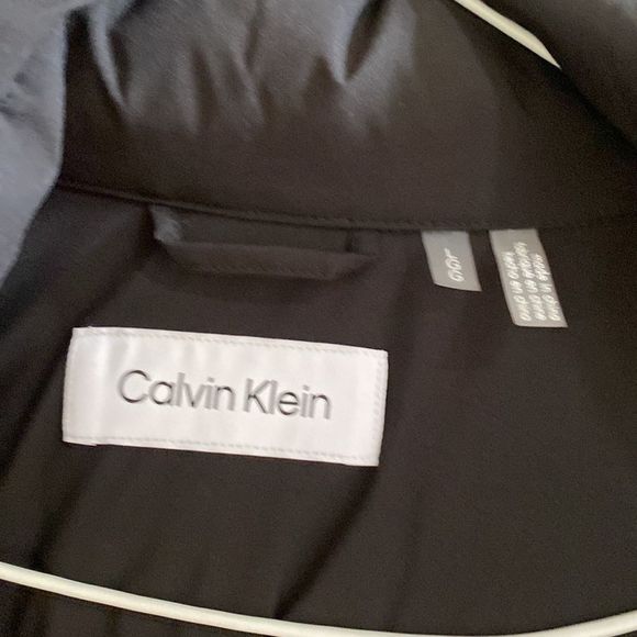 Calvin Klein Women's Chevron Quilting Casual Light Jacket L Black - Picture 6 of 7